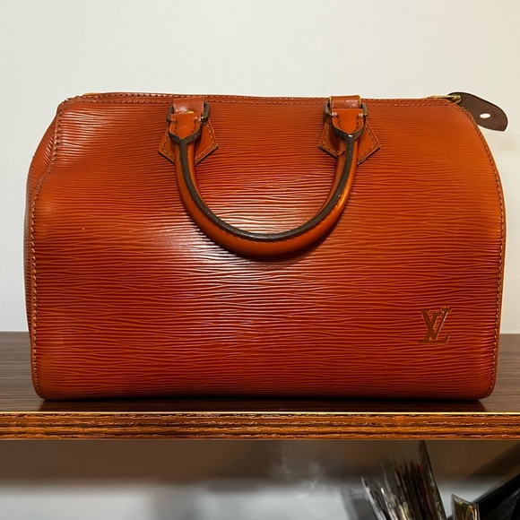 Vintage Louis Vuitton Speedy 25 Kenyan Brown w/Lock & Key - Picture 3 of 7